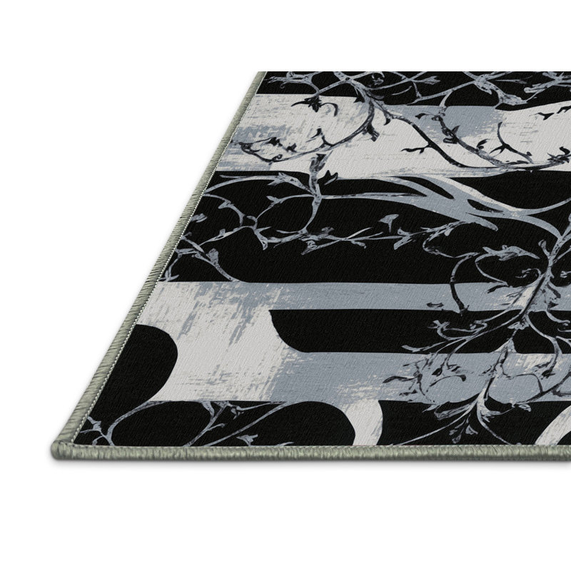 Silver Eclipse Rug, Square 6'