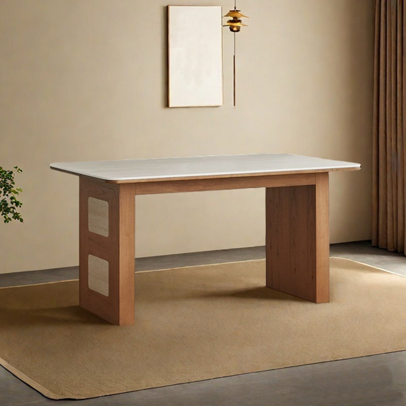 Medieval-style sintered stone dining table, H 29,92 po x L 70,87 po x l 31,5 po