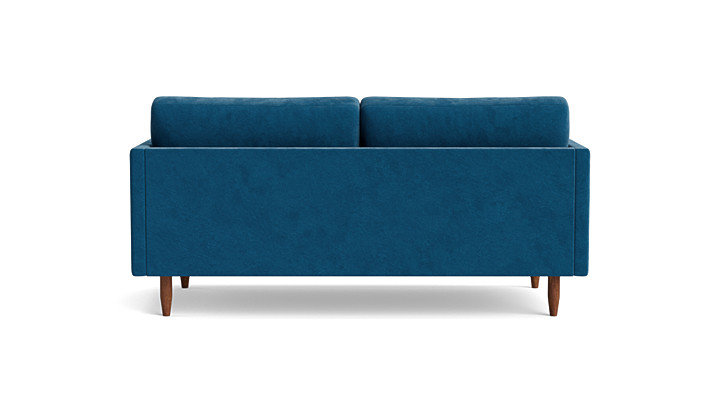 Skinny Fat Loveseat (70"), Performance Velvet - Denim, 70" W