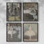 «Vintage Portrait Print», impression encadrée, ensemble de 4-313269723-313269722