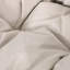 Chaise Cozy Teardrop avec finition brune - Coussin de siège beige