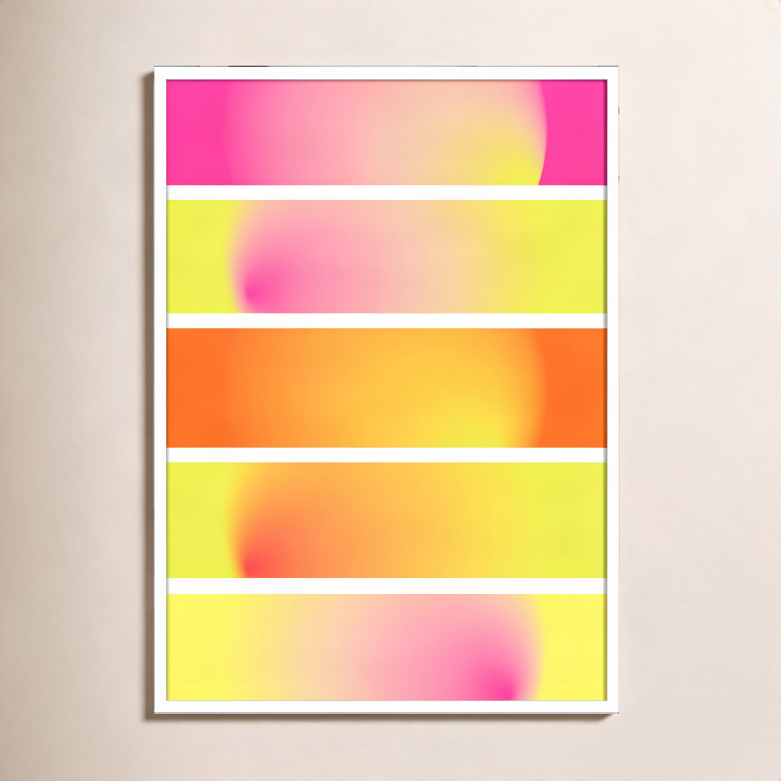 One Way by Valeria Castillo, White, 41" H x 30" W x 1" D