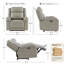 Fauteuil inclinable électrique en cuir véritable avec appui-tête réglable-944271077