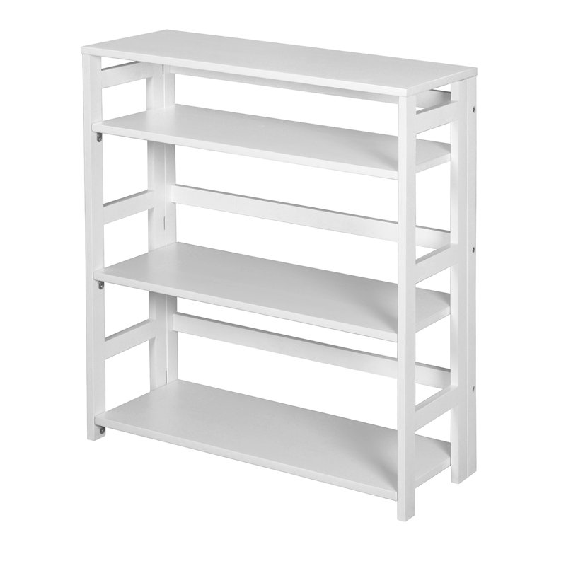 Bibliothèque Flip Flop, H 67 po x l 30 po x P 12 po, Blanc