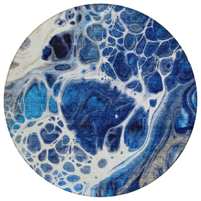 Washable Abstract Indoor / Outdoor Rug