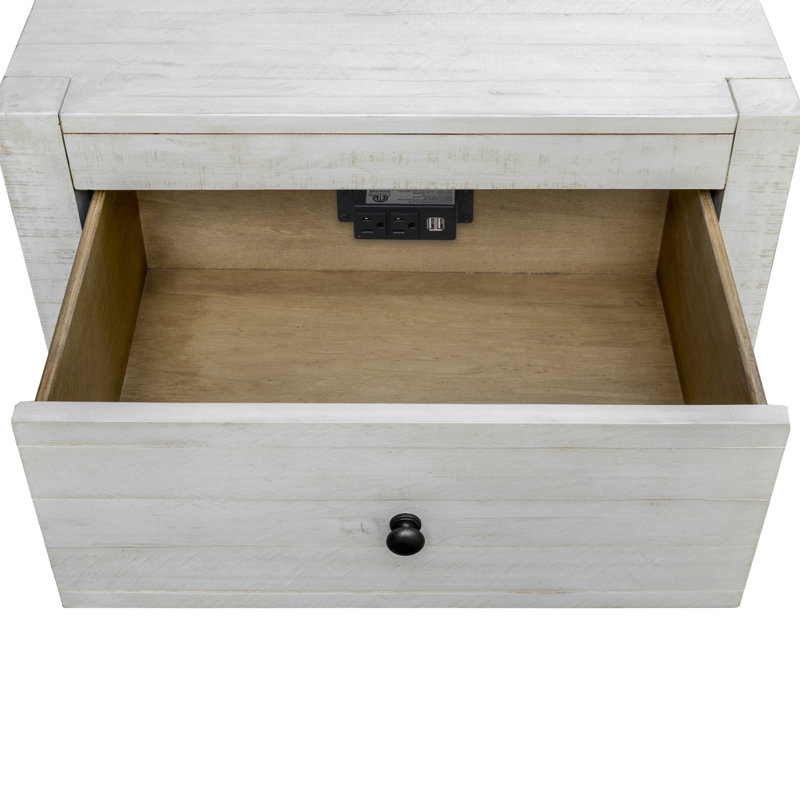 Beechum 28'' W Solid Wood Nightstand