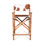 Chaise de comptoir pliante en poils bruns 23 po Galway