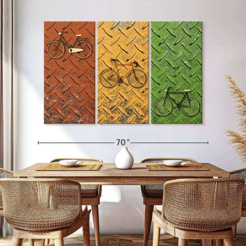Mehar Bicycle Set, 42" H x 65" W