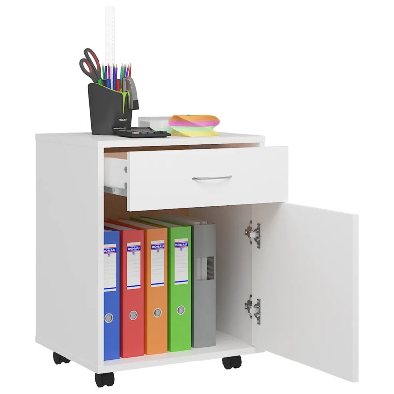 Giulianna 1 -Drawer Filing Cabinet, White