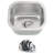 13.375'' L Undermount Single Bowl Stainless Steel Kitchen/Bar Sink 