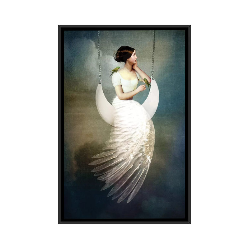 «To The Moon And Back» par Catrin Welz-Stein, impression sur toile tendue, H 26 po x l 18 po x P 1,5 po, Pas de tapis