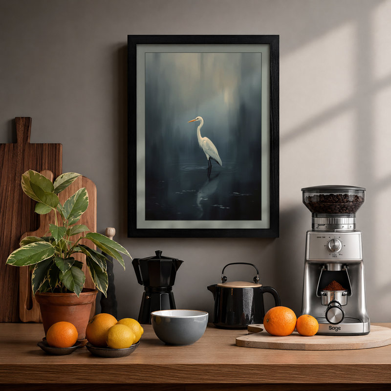 1 Piece Wall Art, A4 - 29.7 x 21.0 cm, Black