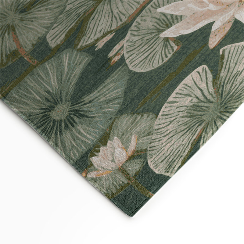 Tapis d'intérieur et d'extérieur brun Botanical
