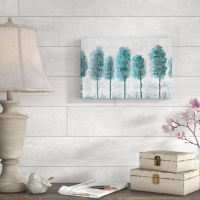 " Teal Treeline Paint "