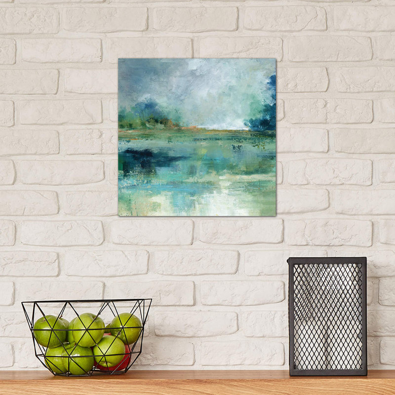 Emerald Isle by Carol Robinson - Painting on Canvas, 93.98 cm H x 93.98 cm W x 3.175 cm D, No Frame