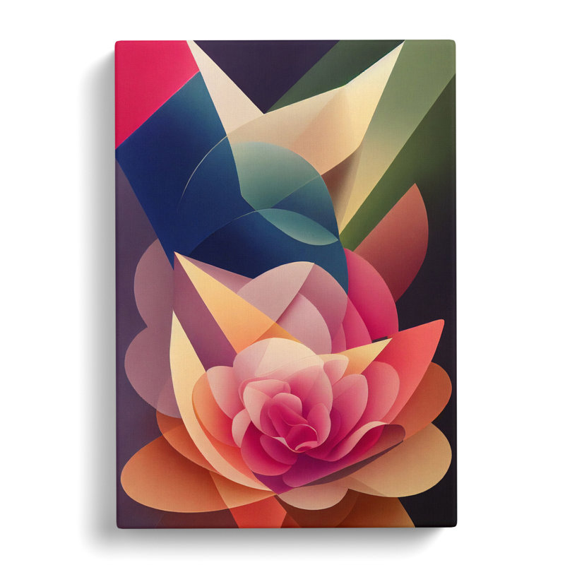 Rindel Floral Hypreprism - Wrapped Canvas, 50cm H x 35cm W x 3cm D