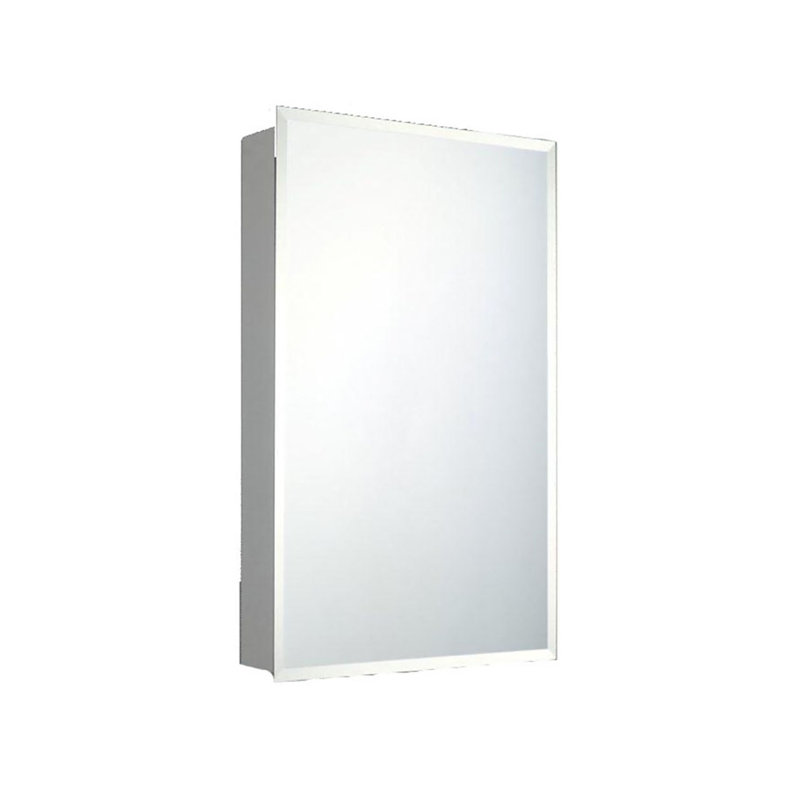 Scottville Residential Medicine Cabinet, 36" H x 16" W x 4" D, Surface Mounted, Beveled Edge Mirror