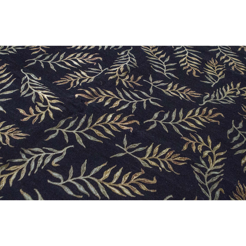 Dharma Hand Woven Silk and Wool Floral Area Rug