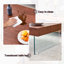 Table basse avec pieds en verre trempé