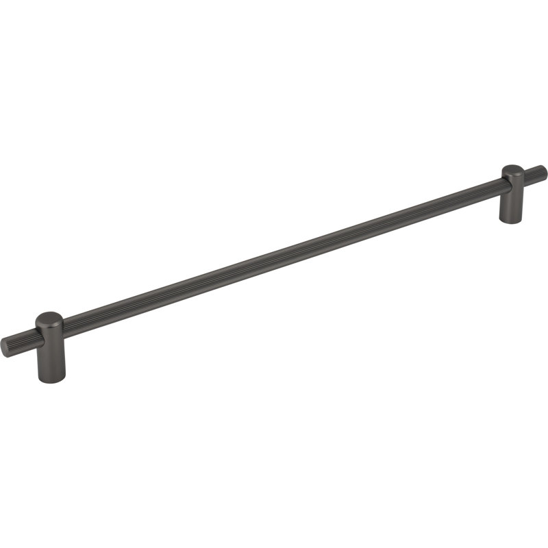 Dempsey Bar Pull, Ash Gray, 12" Center To Center