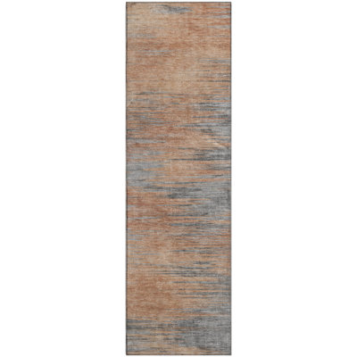 Premium Machine Washable Prisco Salmon Rug