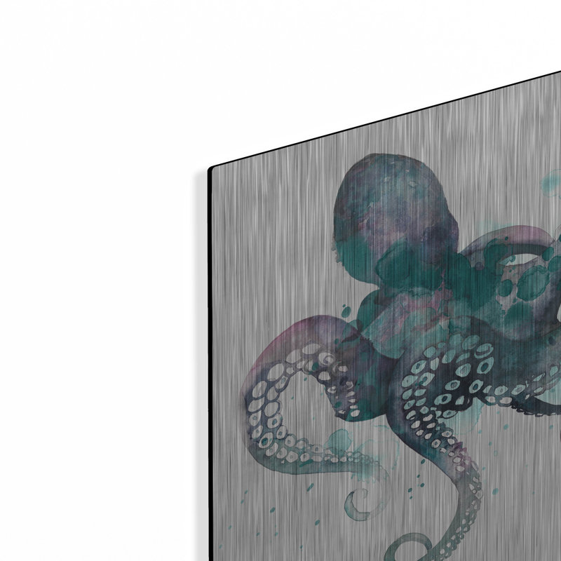 Art mural en métal «Tentacles I» par Grace Popp, H 12 po x l 12 po