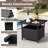 Rattan Wicker Steel Side Table Outdoor Furniture Deck Garden Patio Pool-1747134975