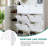 Large Hallway Tree, Multifunctional Shoe Cabinet With Storage Shelves And 6 Flip-top Drawers, With Tempered Glass Doors, Hallway Cabinet With 4 Hooks-1226155070