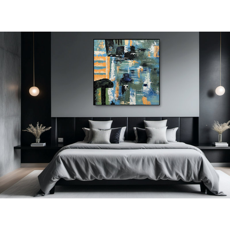 Cyber Night - Single Picture Frame Print on Canvas