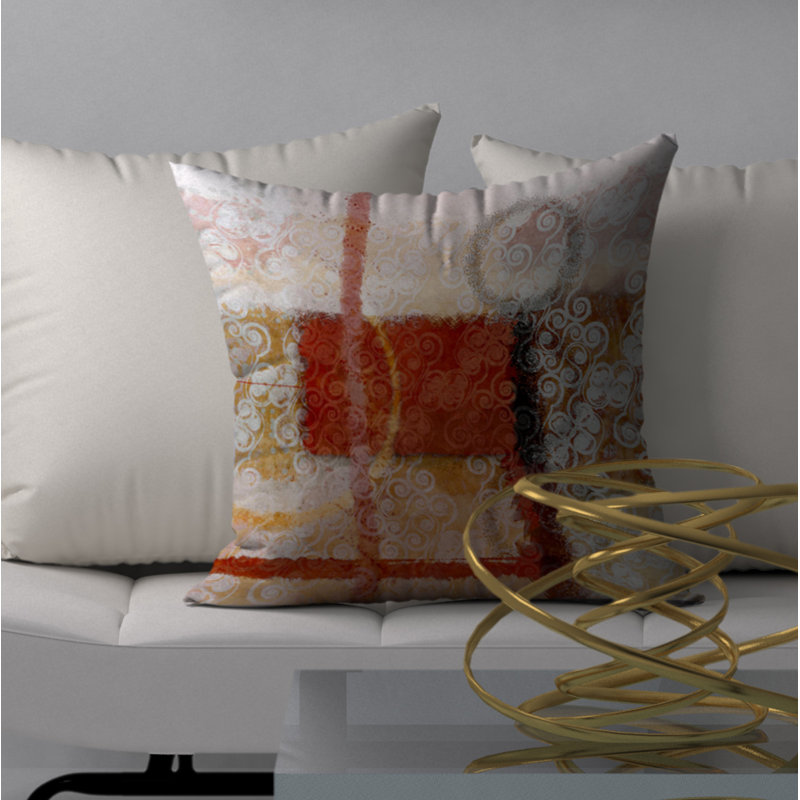 Housse de coussin décorative carrée fraîcheur somptueuse/insert, 24 po x 24 po