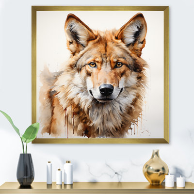 Whimsical Wanderer Inspired Coyote II - Coyote Animal Wall Art