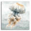  «Cape Cod Jellyfish» par Nicole DeCamp, art mural en verre acrylique, 12 po x 12 po