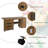 62.5'' x 20'' Foldable Sewing Table with Sewing Machine Platform and Wheels