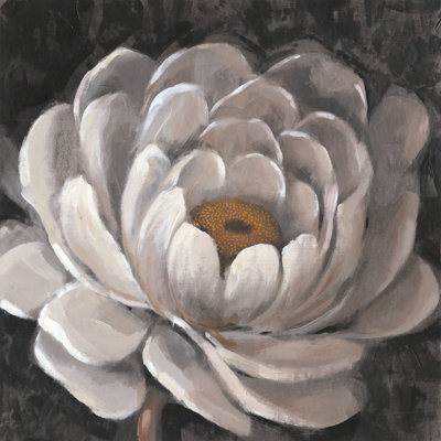 Neutral Fleur II - Wrapped Canvas Print