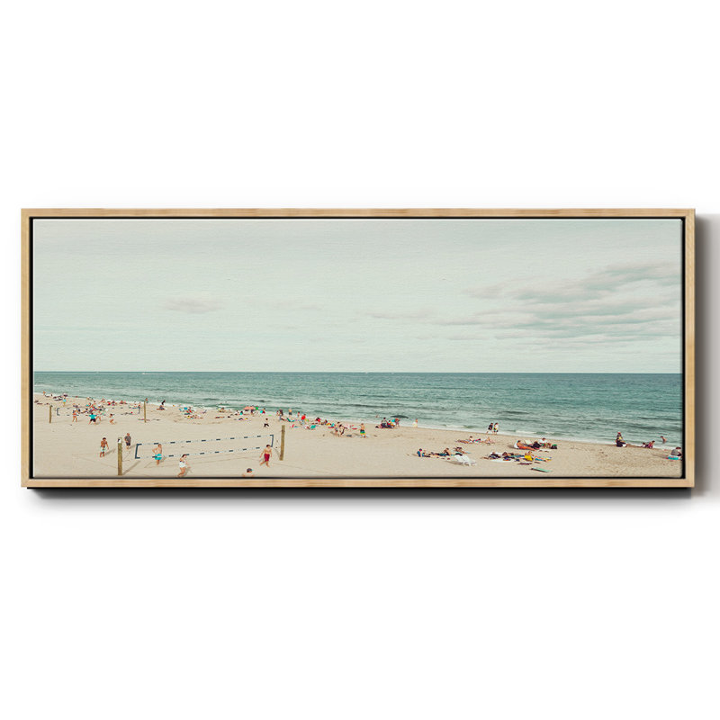 «Day at the Beach», reproduction sur toile flottante, Naturel, H 12 po x l 30 po x P 1,5 po