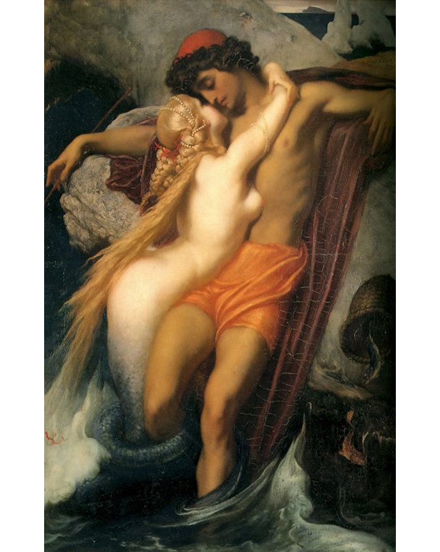 Le Pêcheur et le Syren, H 40 po x l 26 po