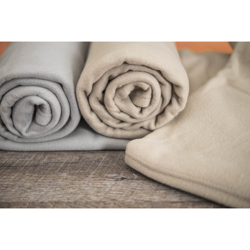 Couverture polaire, Simple, Brun clair