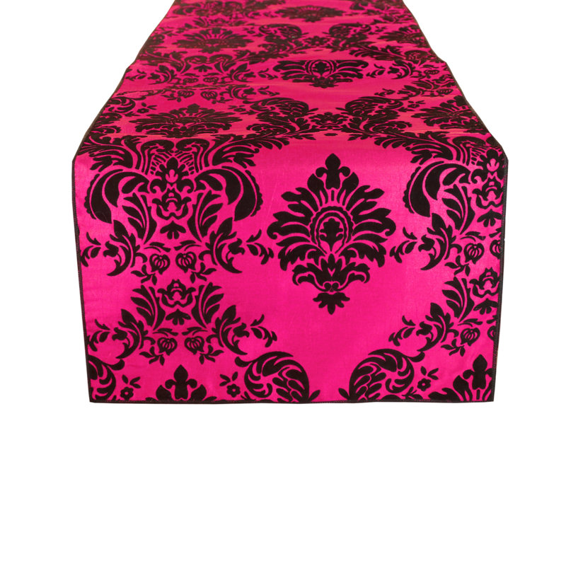 Batum, 72" x 12", Black/Fuchsia