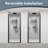 32-33.5"w X 72"h Semi-frameless Pivot Shower Door, 1/4"(6mm) Clear Sgcc Glass, Matte Black