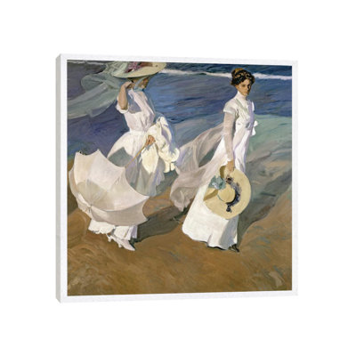 Strolling Along The Seashore, 1909 by Joaquin Sorolla Y Bastida - Painting on Canvas