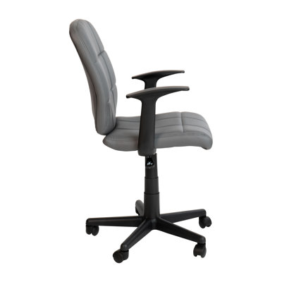 Chaise de bureau pivotante en vinyle Bonavant