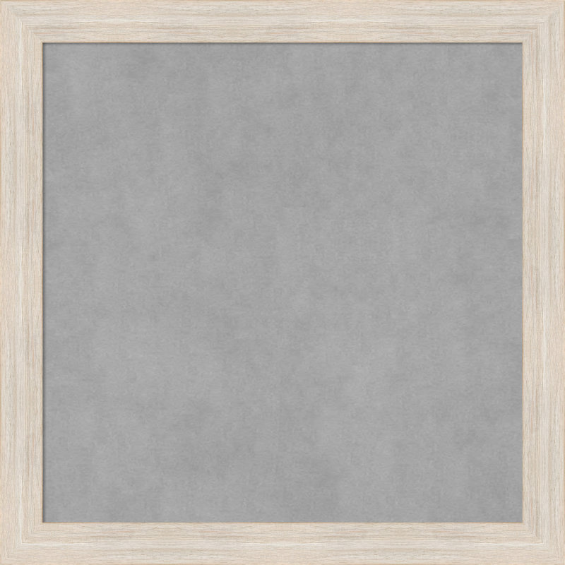 Tableau magnétique à cadre étroit en bois franc délavé, H 23 po x l 23 po
