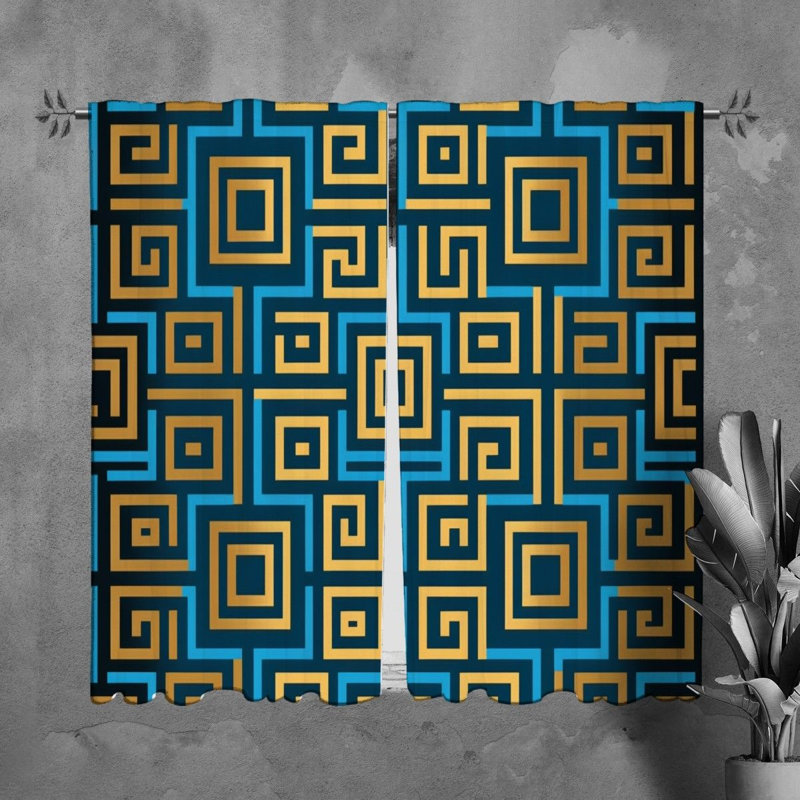 Paire de rideaux obscurcissant en polyester Oliff, L 40 po x L 61 po