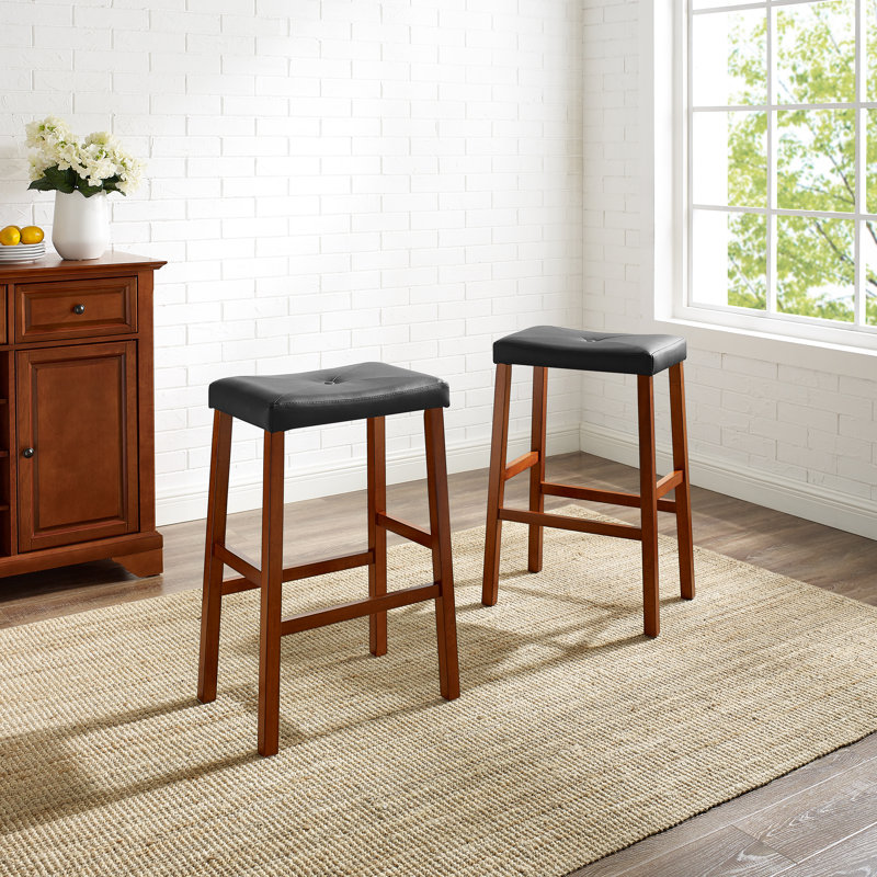 Braylie Upholstered Counter Stool, Classic Cherry, Bar Stool (29" Seat Height)