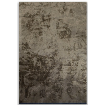 Tapis brun clair brillant contemporain Rapture