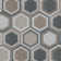 Traffic Hex 9" x 10" Porcelain Patterned Wall & Floor Tile