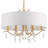 Elliyah 6 - Light Steel Dimmable Drum Chandelier