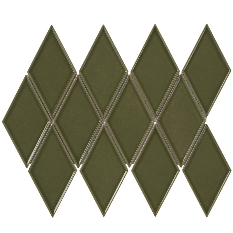 Carrelage 2,35 "x 3", Vert