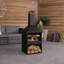 Square Steel Smokeless Chimnea