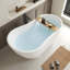 Baignoire autoportante en acrylique Maya 55 po x 28 po-84448388